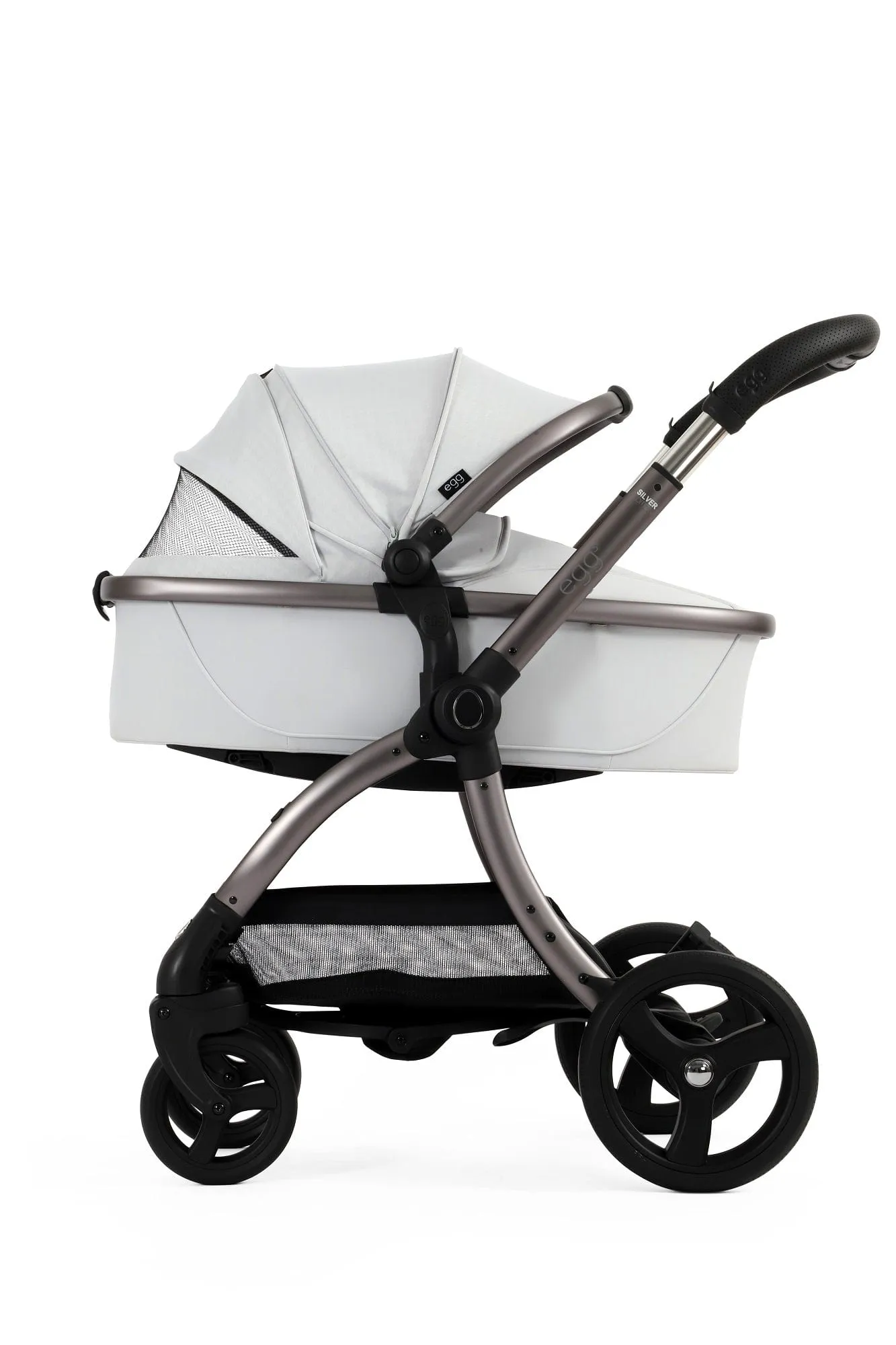 Egg 3 Luxury Shell i-Size Travel System - Houndstooth Silver