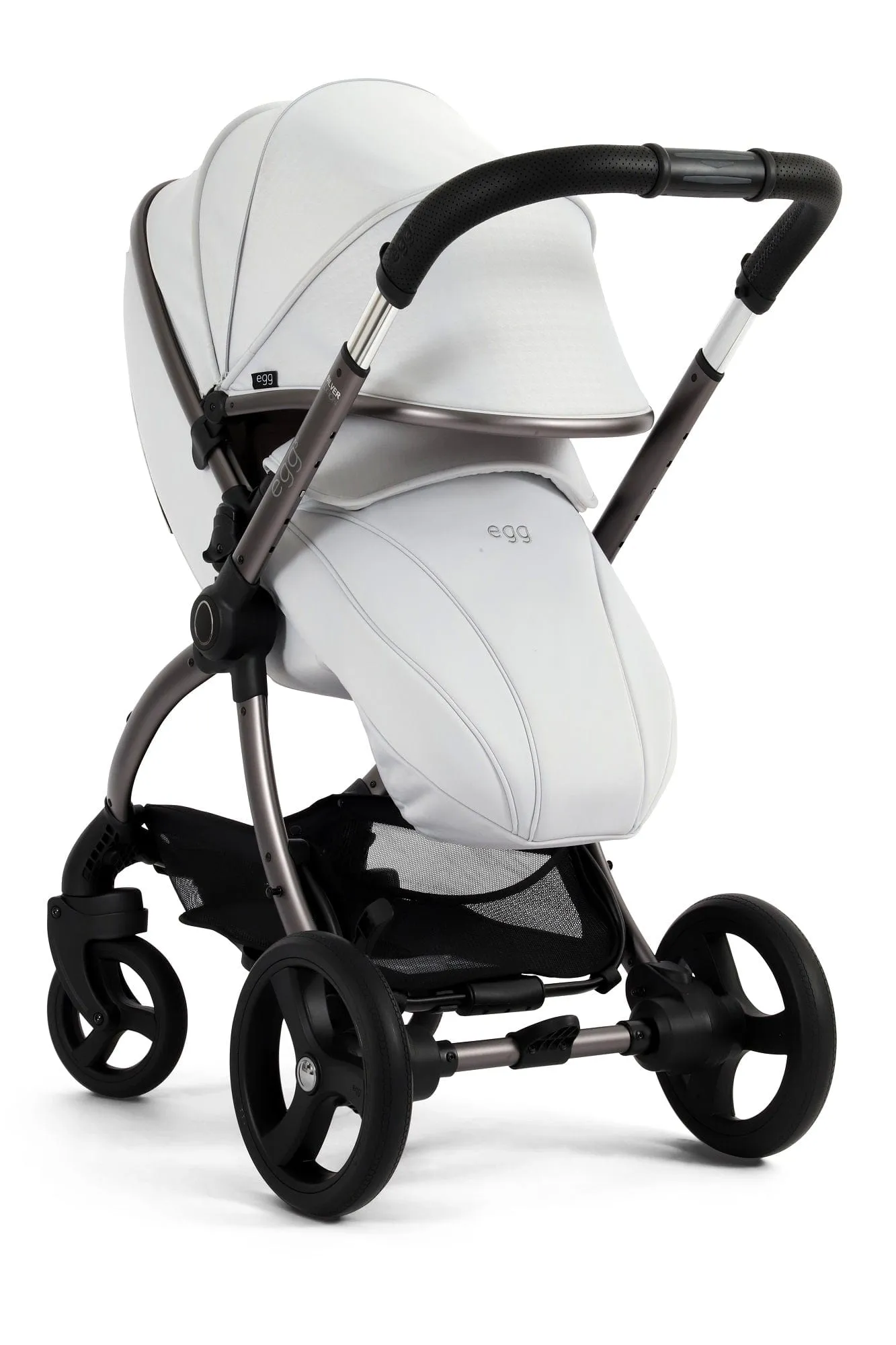 Egg 3 Luxury Shell i-Size Travel System - Houndstooth Silver