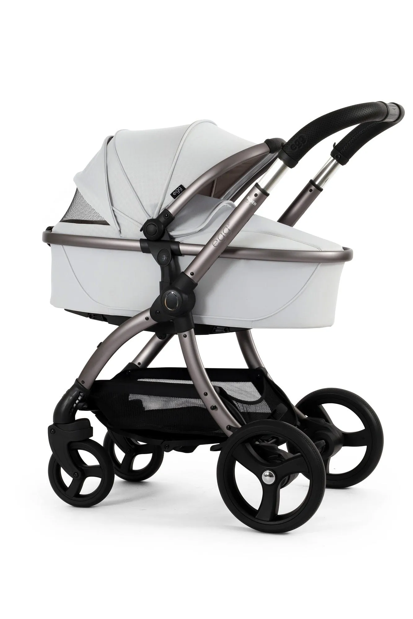Egg 3 Luxury Shell i-Size Travel System - Houndstooth Silver