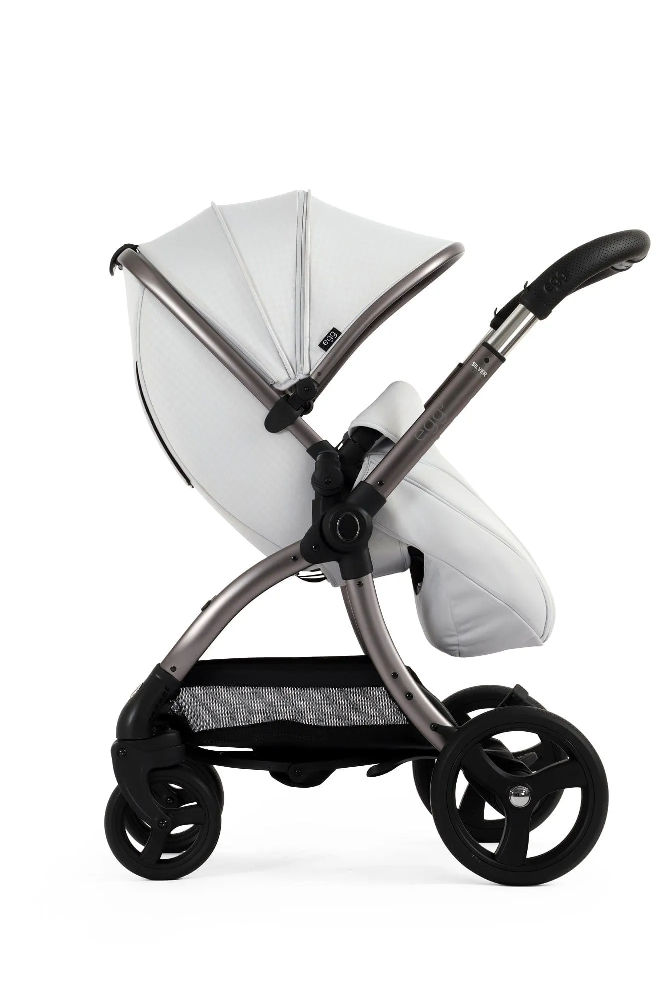 Egg 3 Luxury Shell i-Size Travel System - Houndstooth Silver