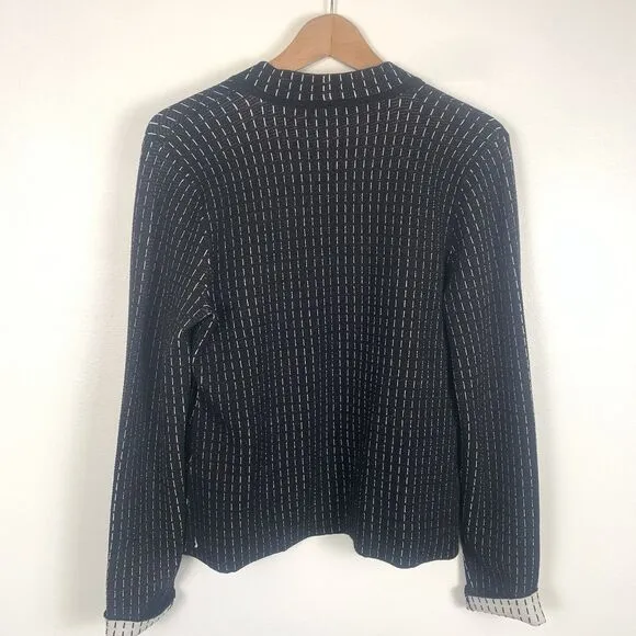 Eileen Fisher Silk and Organic Cotton Simple Shaped Cardigan Shell Jacket XS