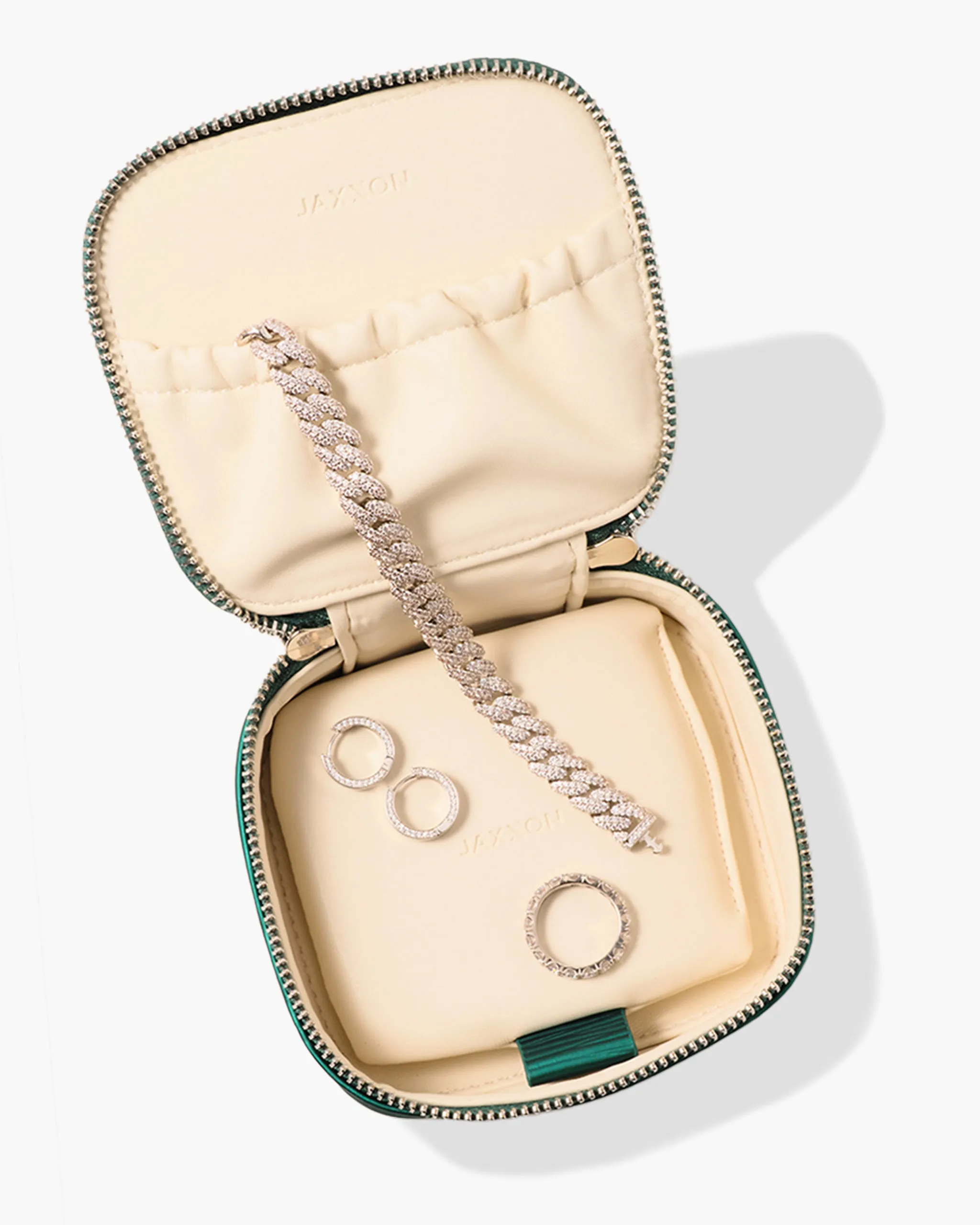 Emerald Travel Jewelry Case