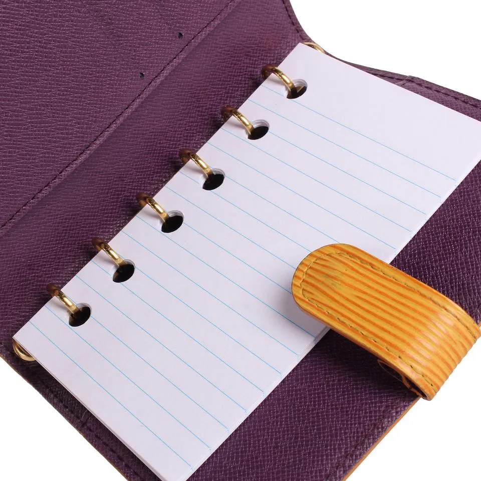 Epi Leather Pocket Agenda Wallet