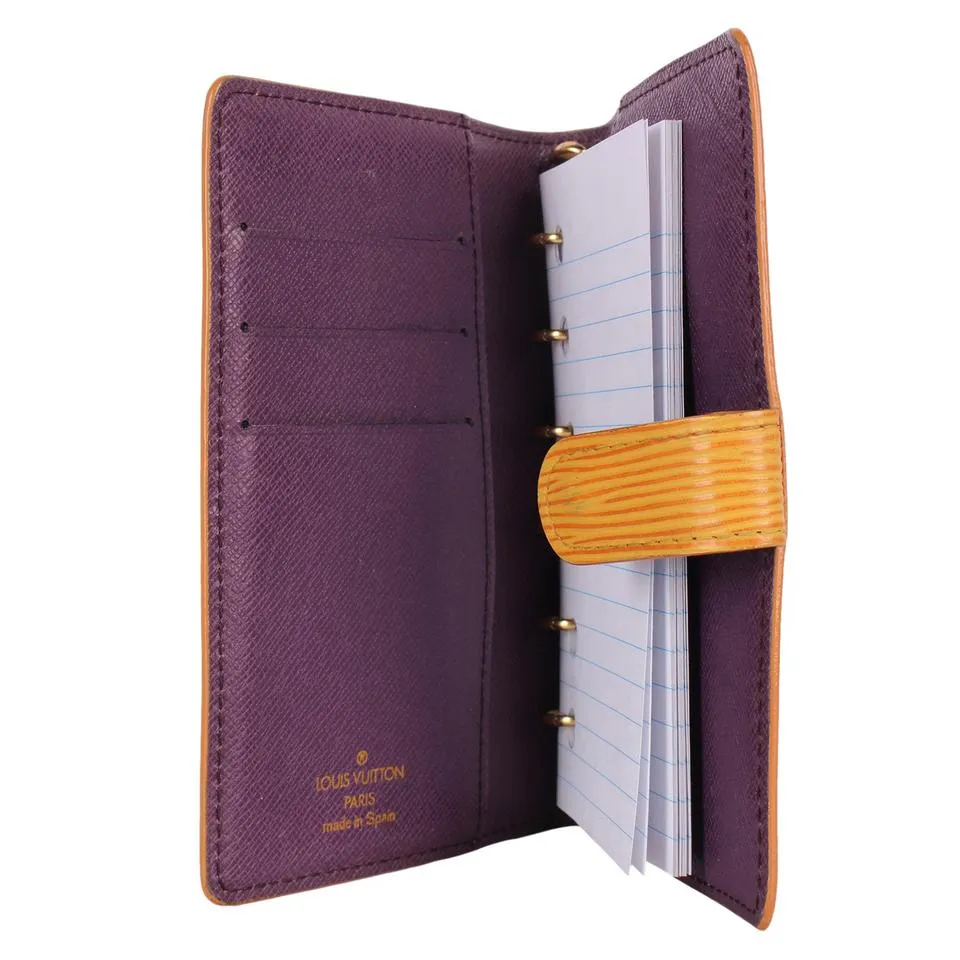 Epi Leather Pocket Agenda Wallet