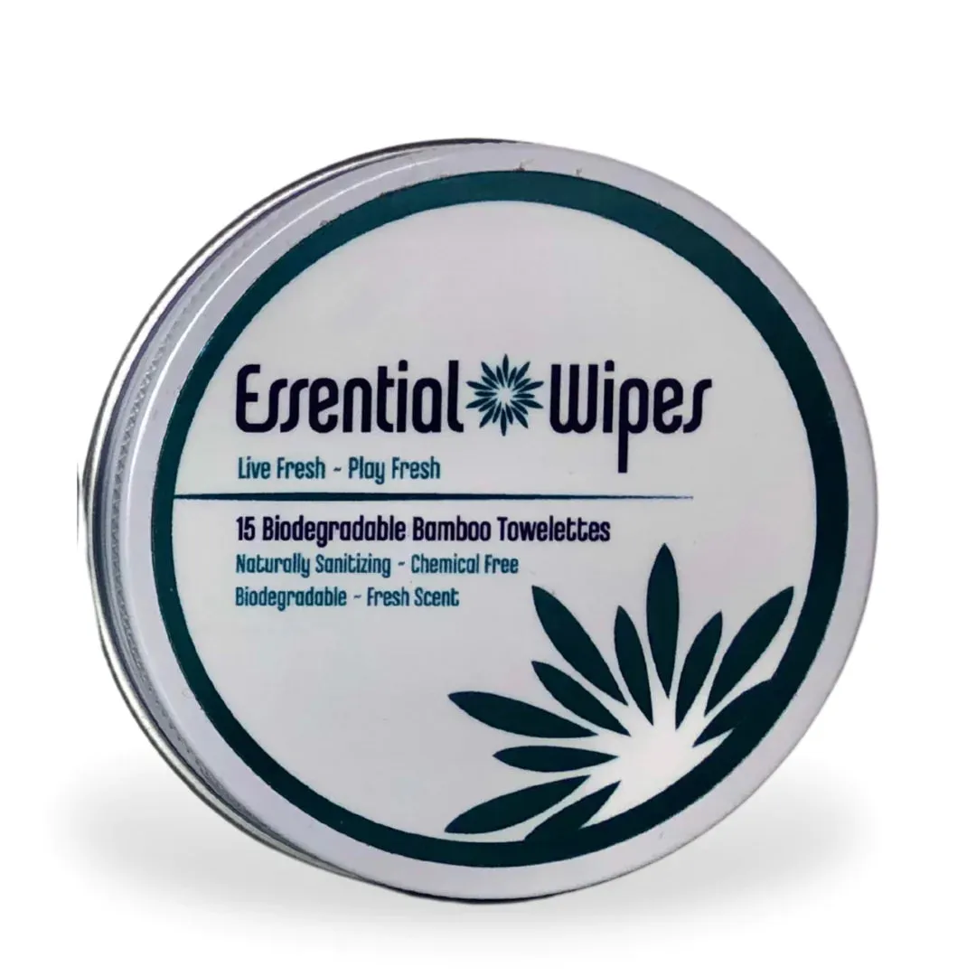Essential Wipes Mini Tin - 12 Case