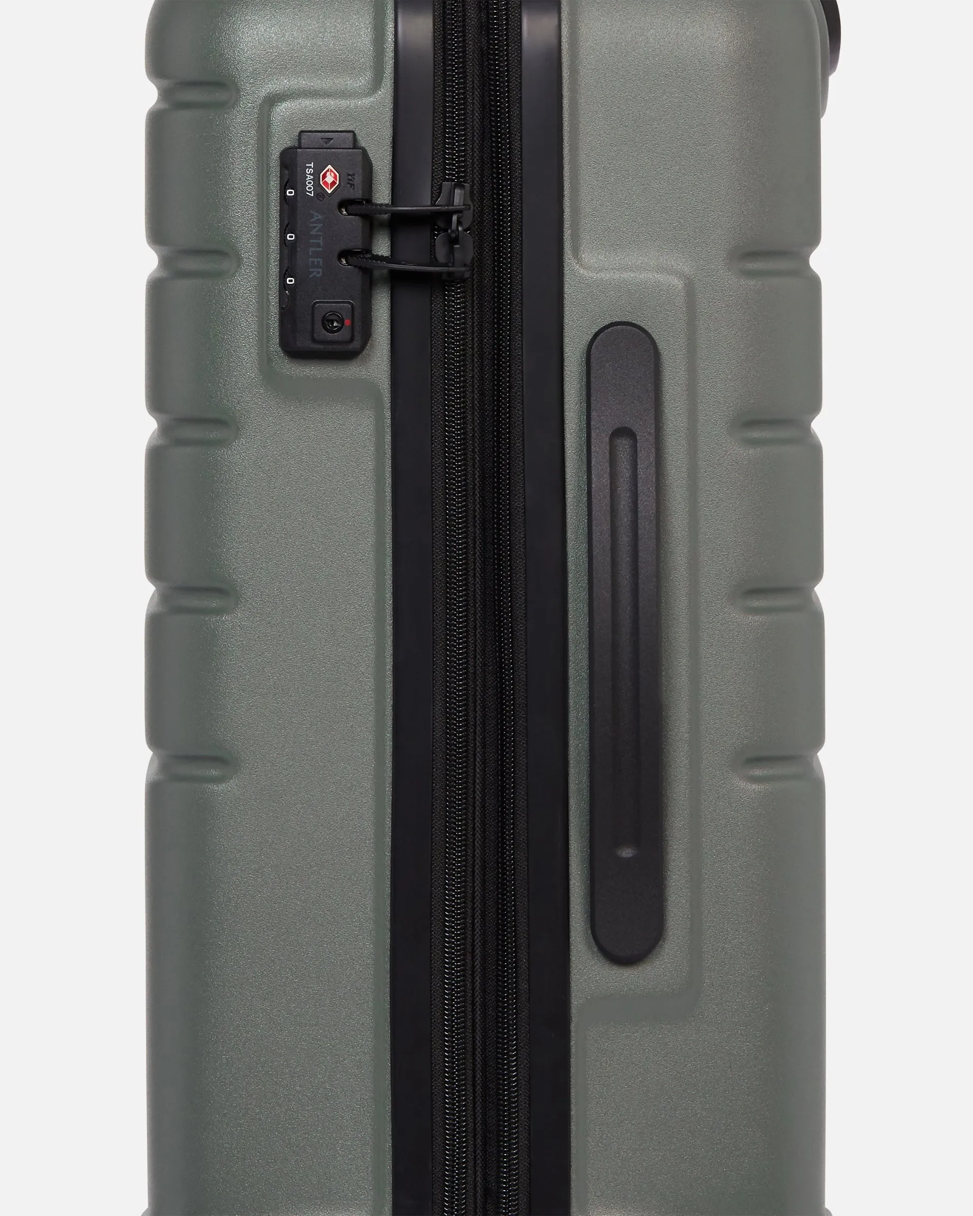 Expandable Carry-on Luggage in Moss Grey - Logo