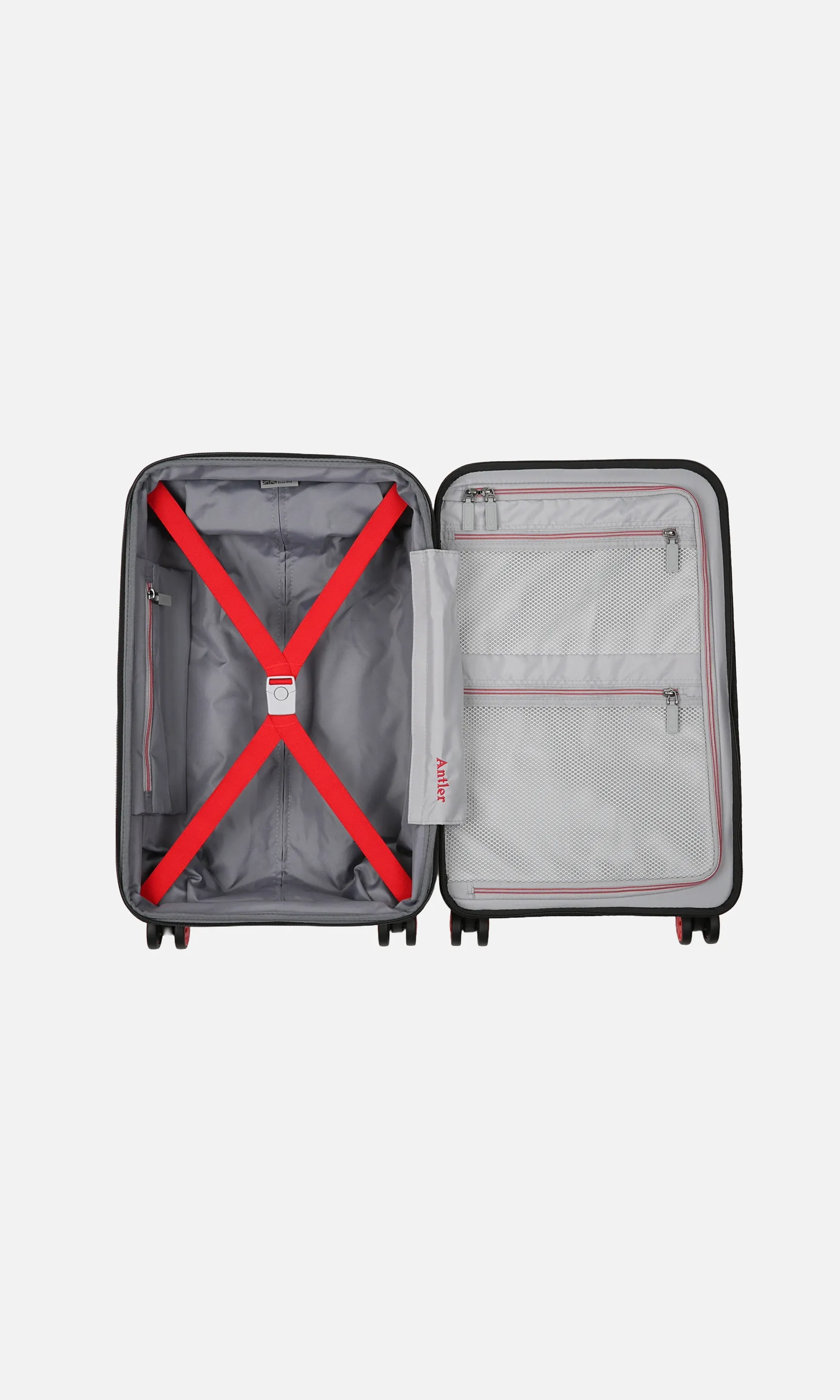 Expandable Carry-on Luggage in Red - Lincoln