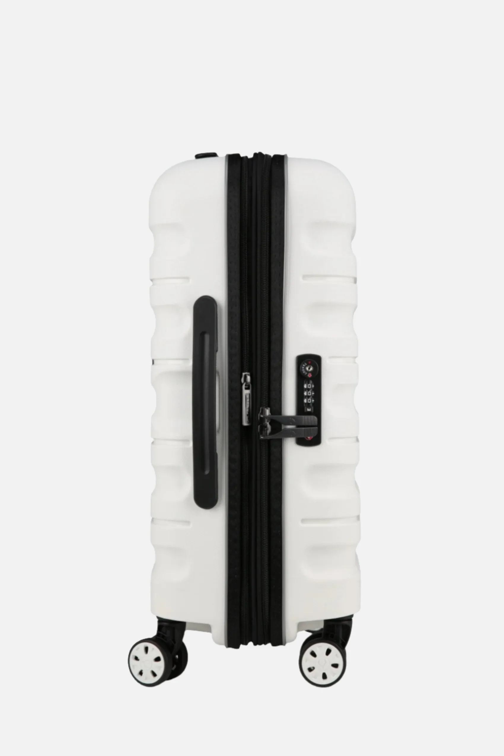 Expandable Carry-on Luggage in White - Lincoln