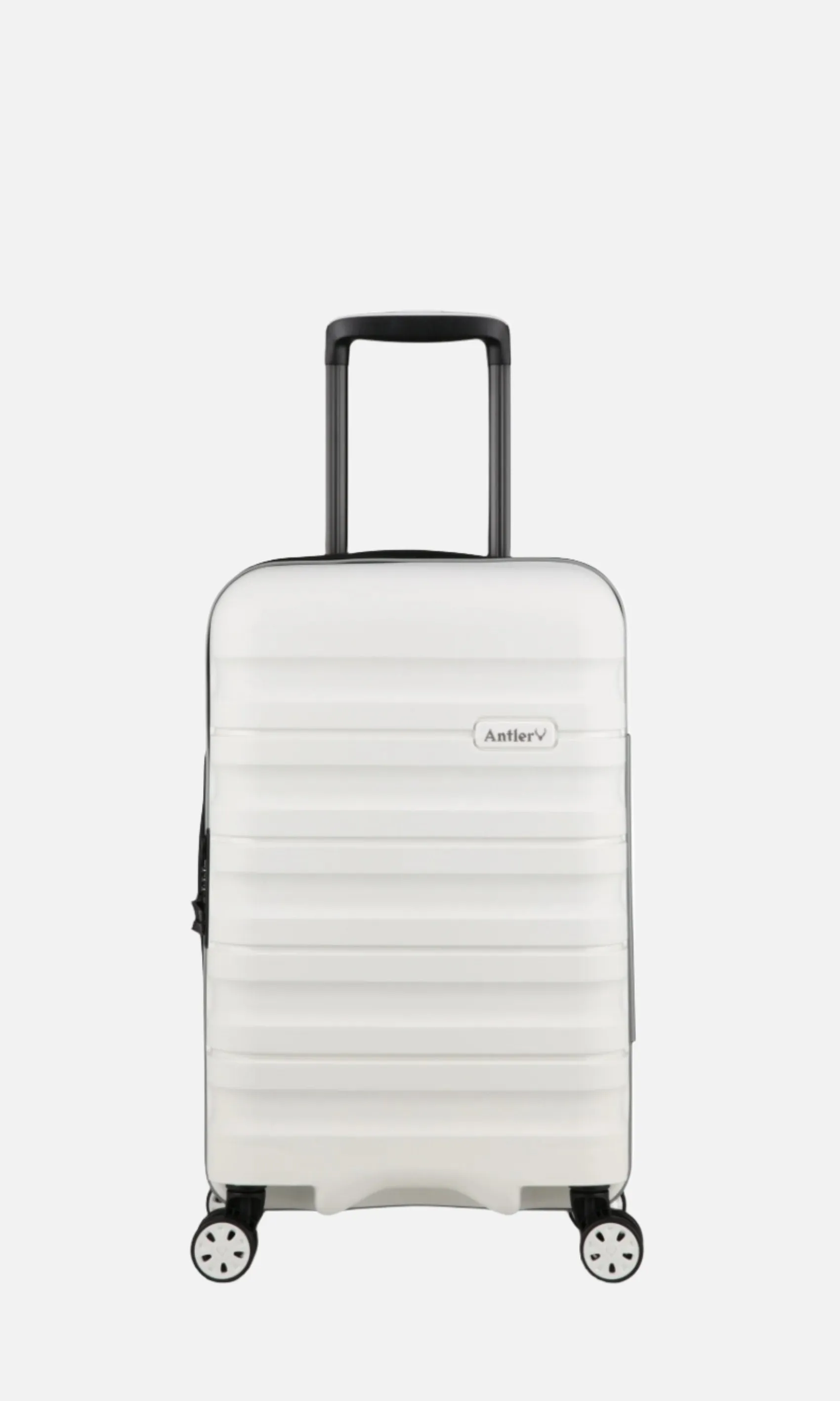Expandable Carry-on Luggage in White - Lincoln