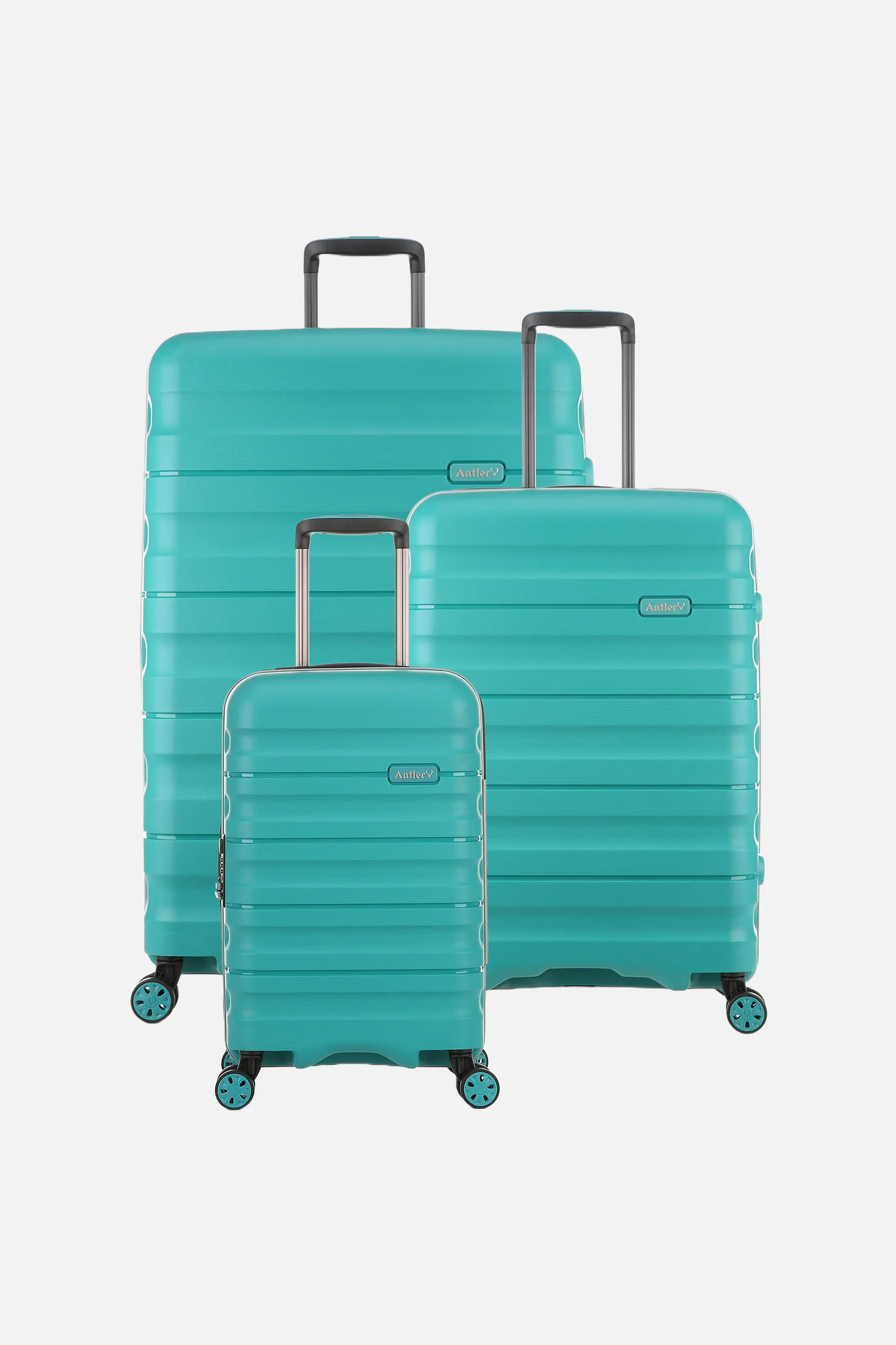 Expandable Carry-on Luggage Set in Teal - Lincoln
