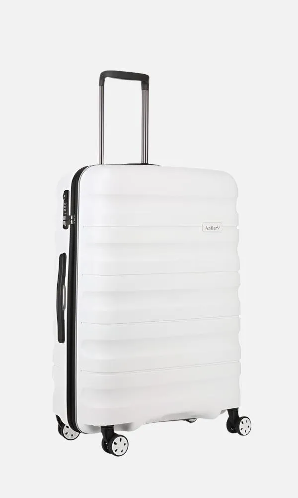 Expandable Carry-on Luggage Set in White - Lincoln