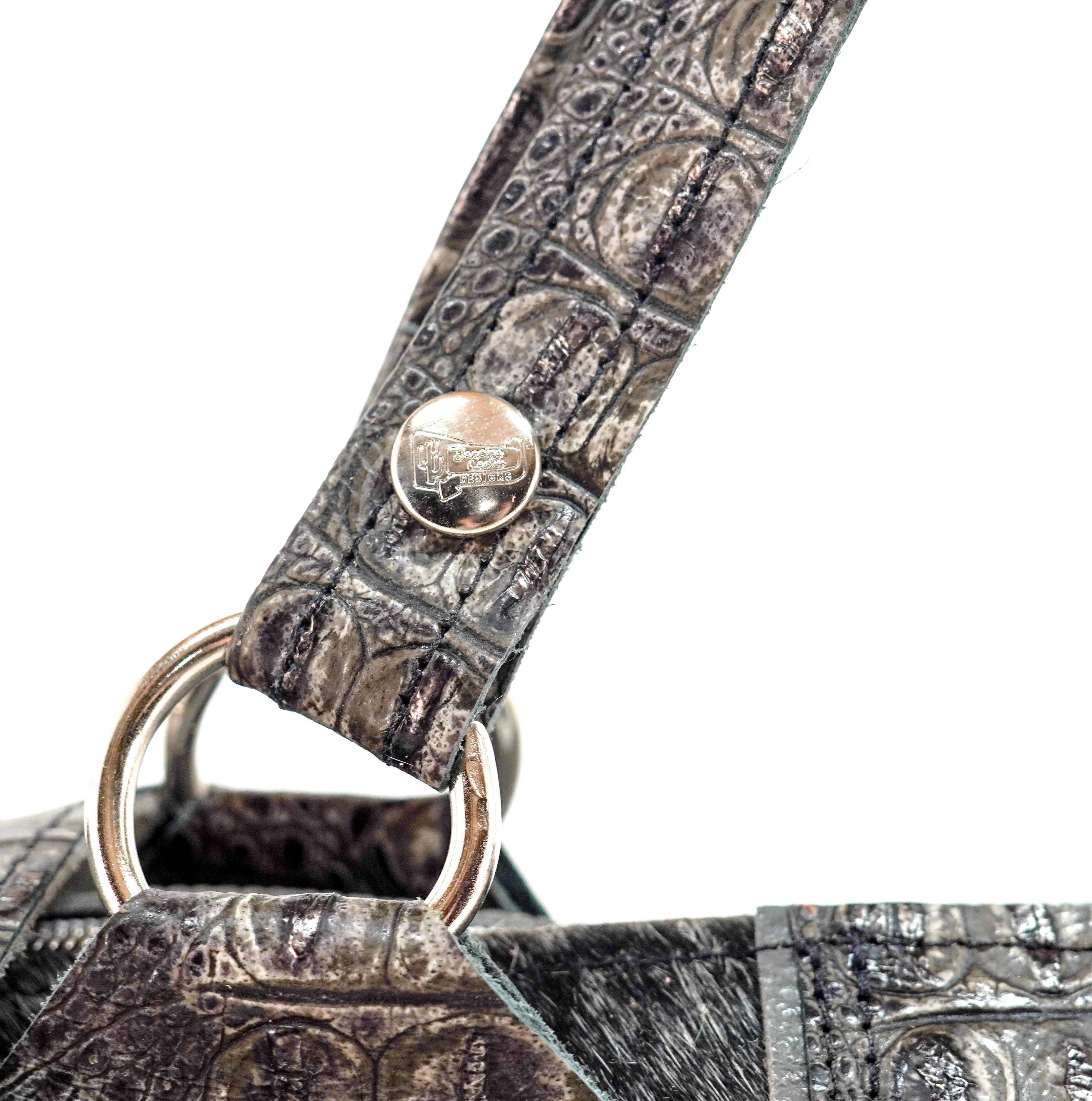 Fancy Oakley - Salt & Pepper w/ Smoke Show Croc