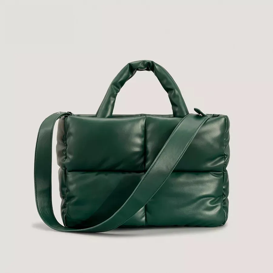 Fashion Large Tote Padded Handbags Designer Quilted Women Shoulder Bags Luxury Nylon Down Cotton Crossbody Bag Winter Purse