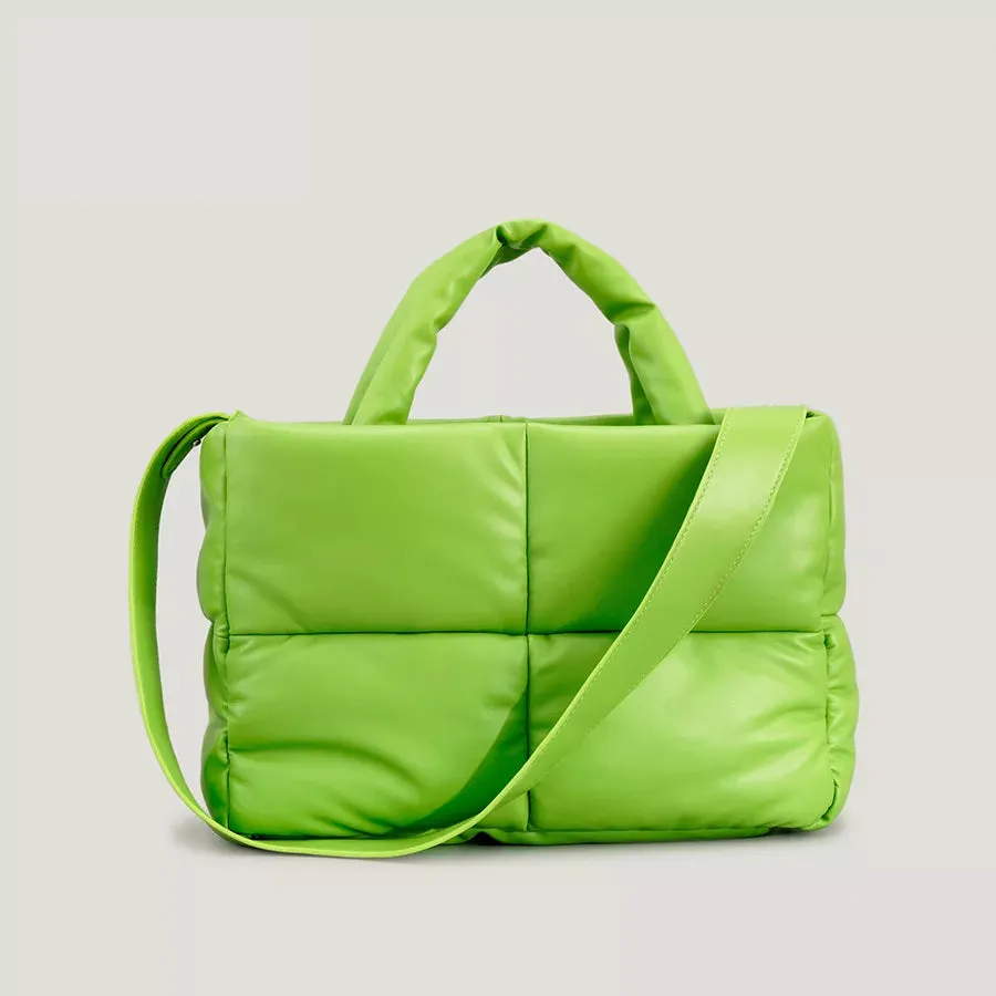 Fashion Large Tote Padded Handbags Designer Quilted Women Shoulder Bags Luxury Nylon Down Cotton Crossbody Bag Winter Purse