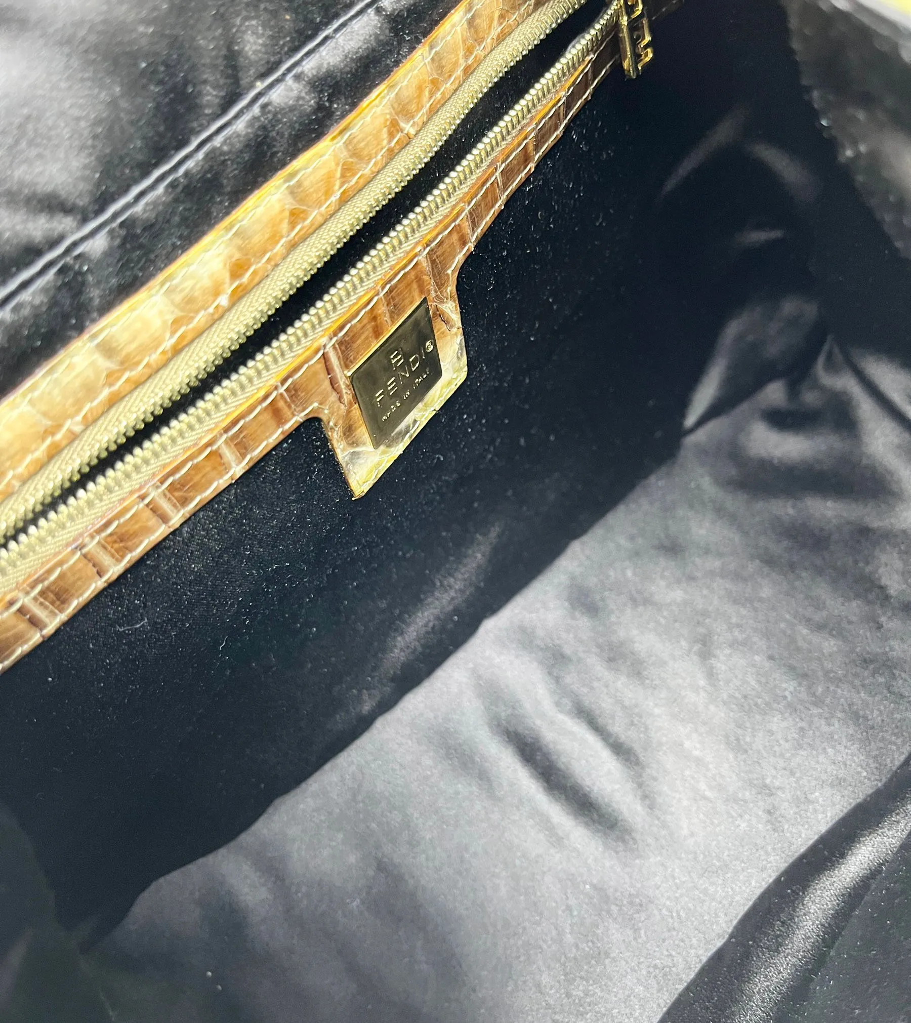 Fendi Metallic Sequins Baguette