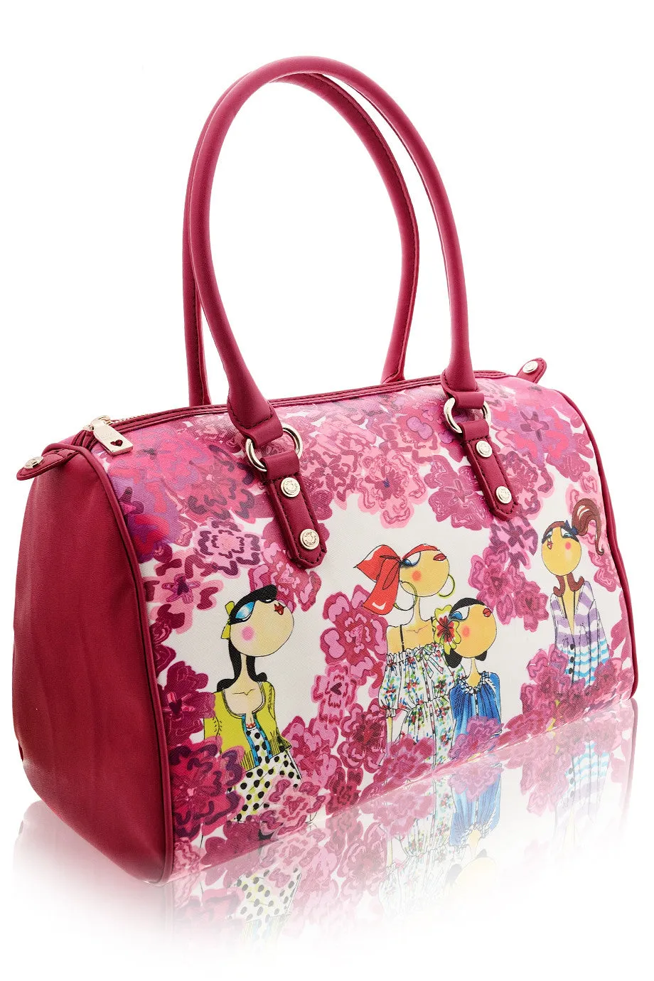 FLORENTINA Large Magenta Bag