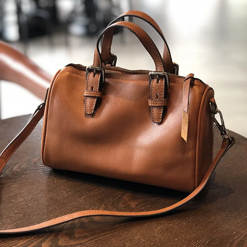 Full Grain Leather Handbag Leather Crossbody Bag Women Leather Shoulder Bag