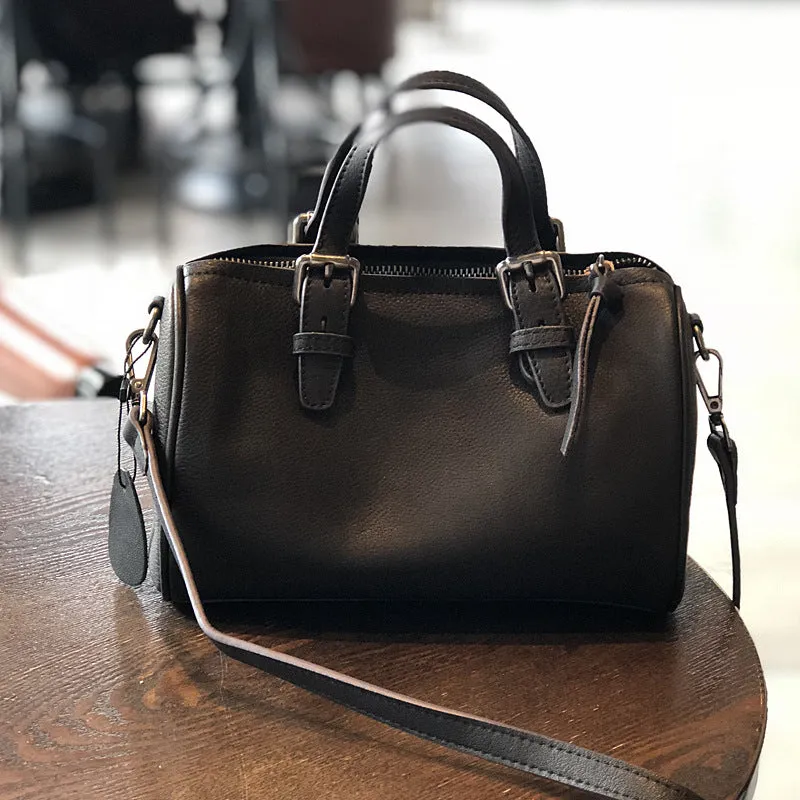Full Grain Leather Handbag Leather Crossbody Bag Women Leather Shoulder Bag