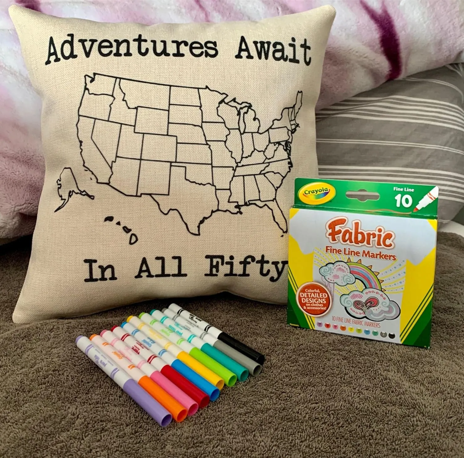 Funny Campsite decor Throw Pillow - I hate Pulling out Camping pillow cover - USA personalized Pillow cover - Custom Gift for Camper for Small Travel Trailer