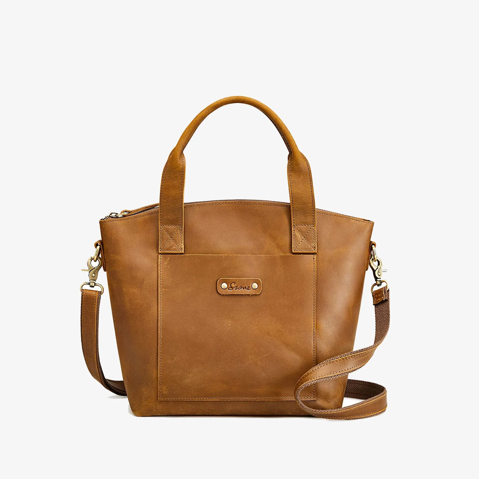 Genuine Leather Top-Handle Satchel Bags