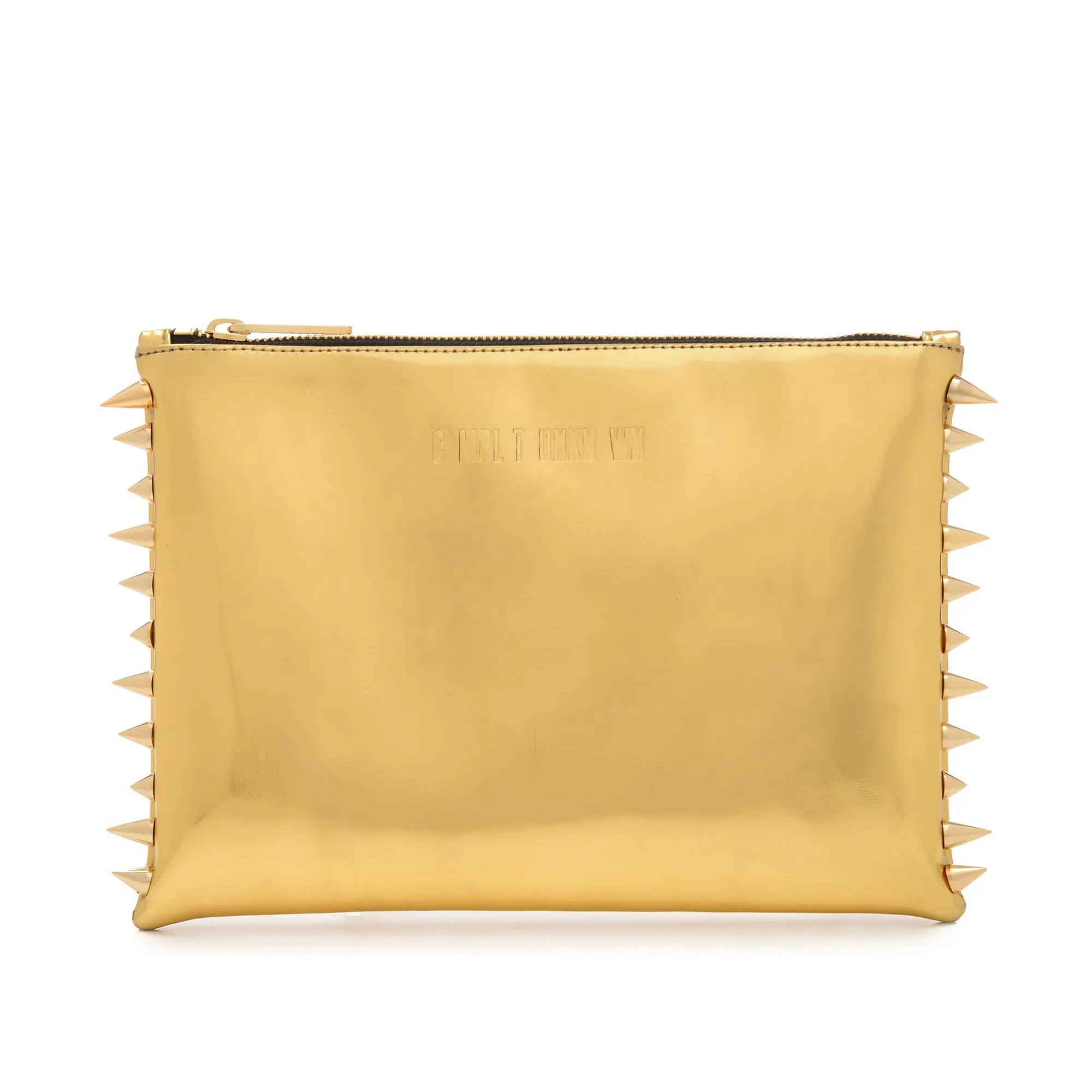 GOLD METAL CLUTCH BAG