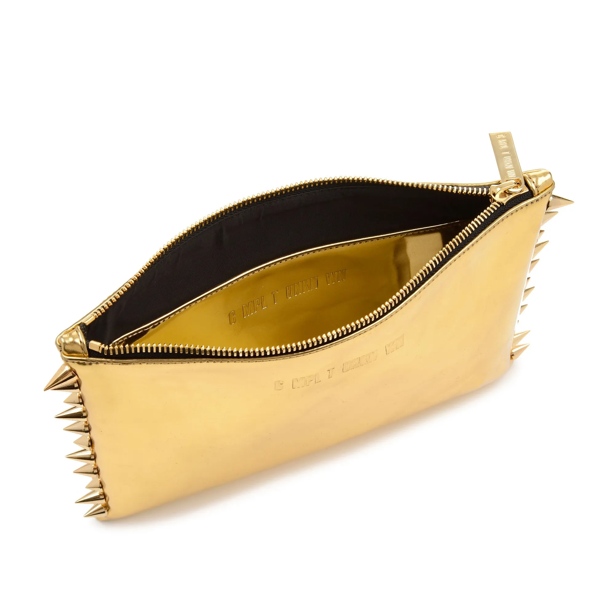 GOLD METAL CLUTCH BAG