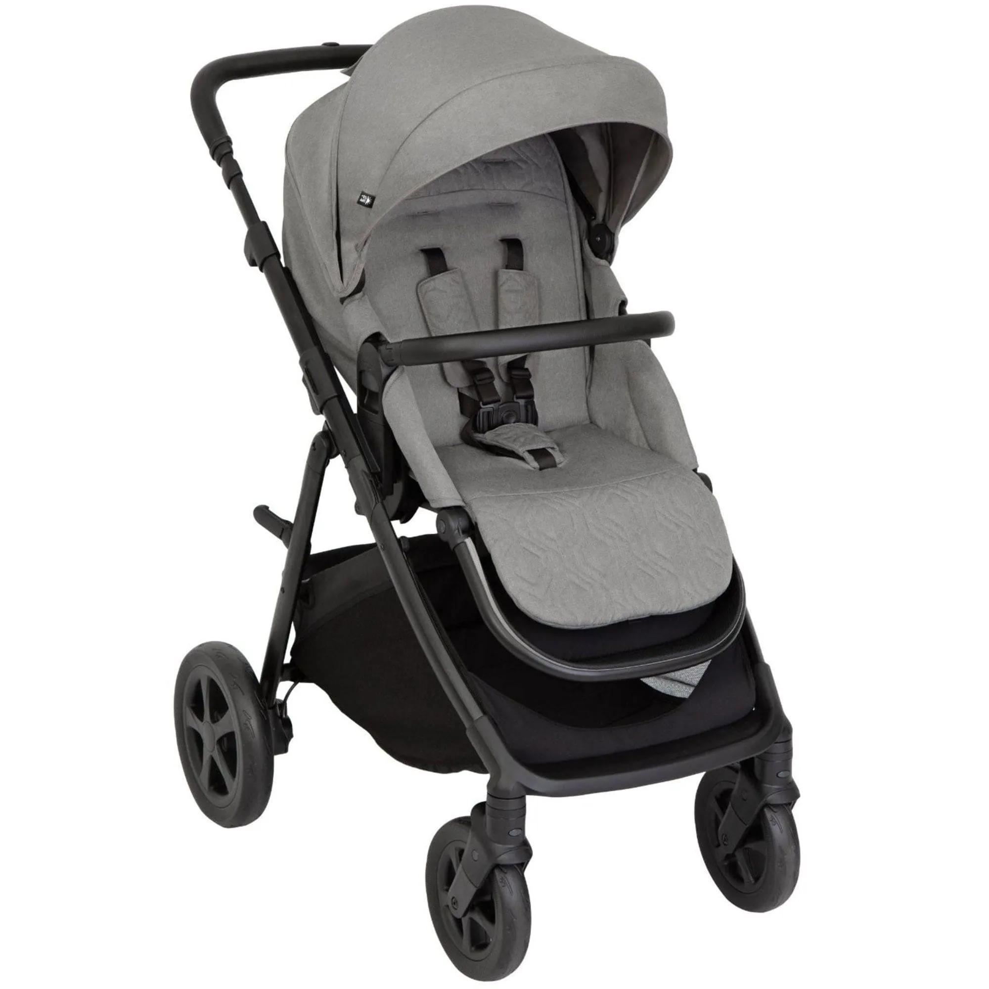 Graco Near2Me DLX Trio (Pushchair, Carrycot, Snuglite & Snugturn) in Ash/Black
