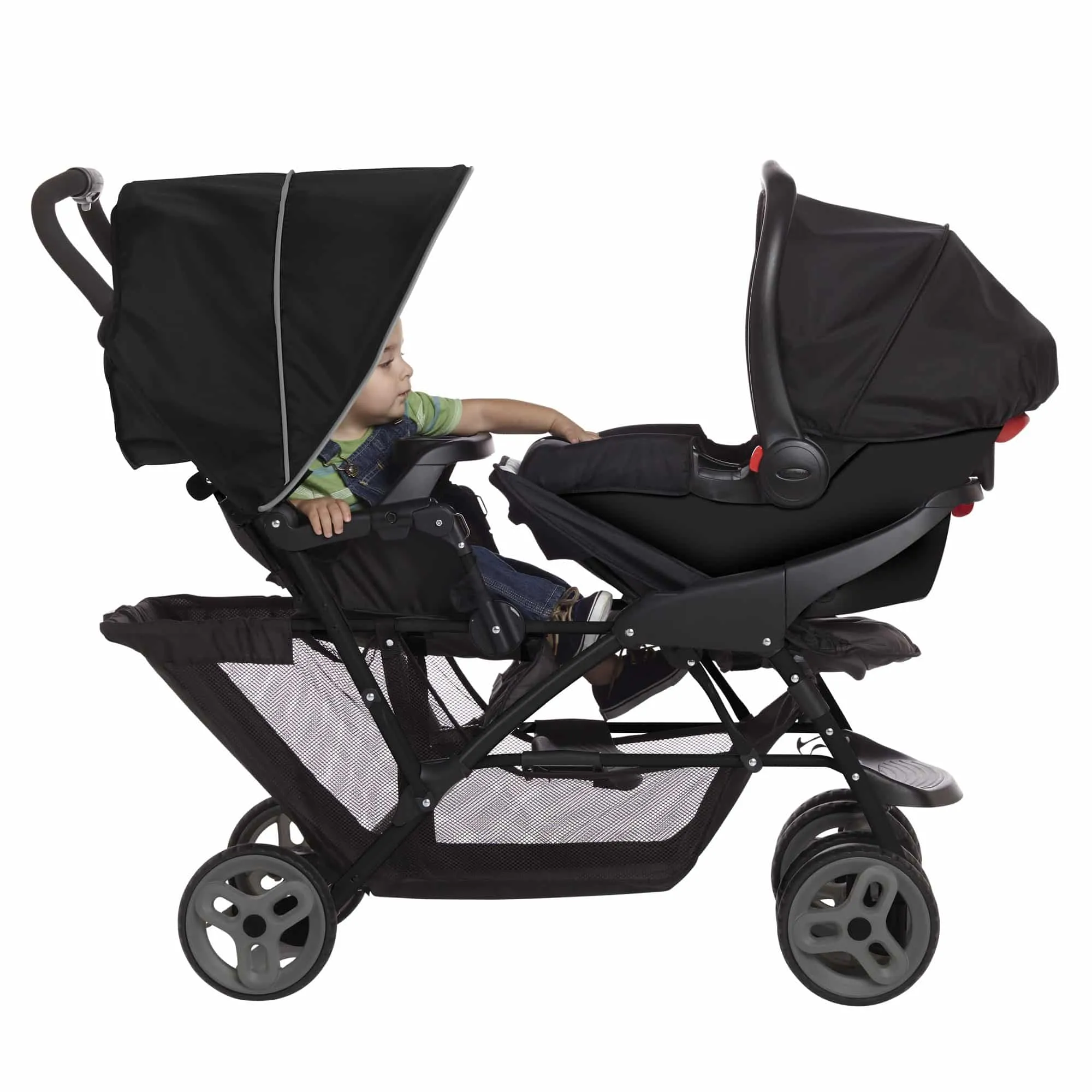 Graco Stadium Duo Tandem Stroller - Black/Grey