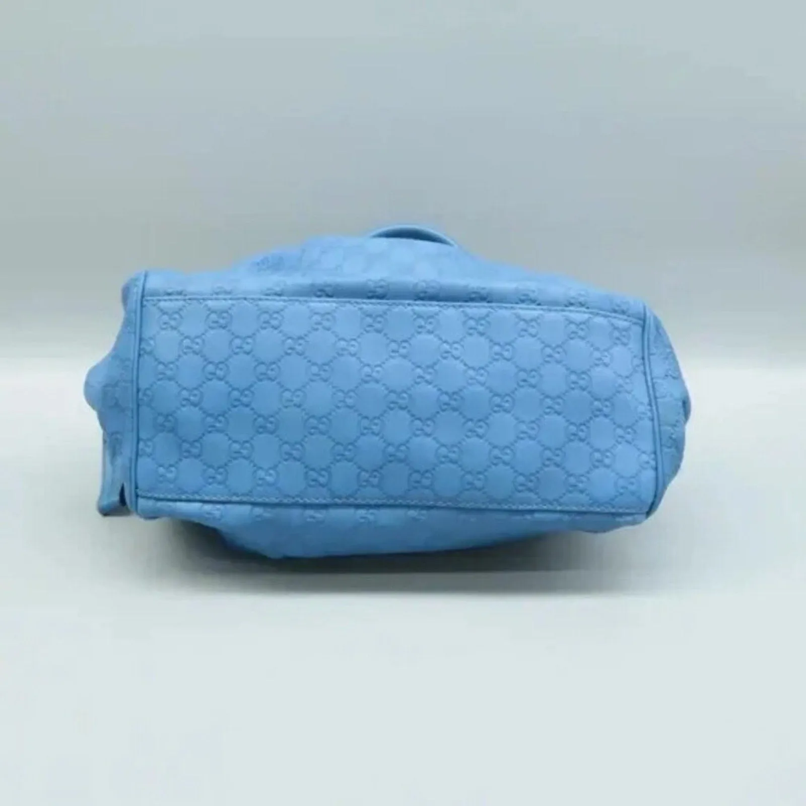 GUCCI Blue Leather Satchel