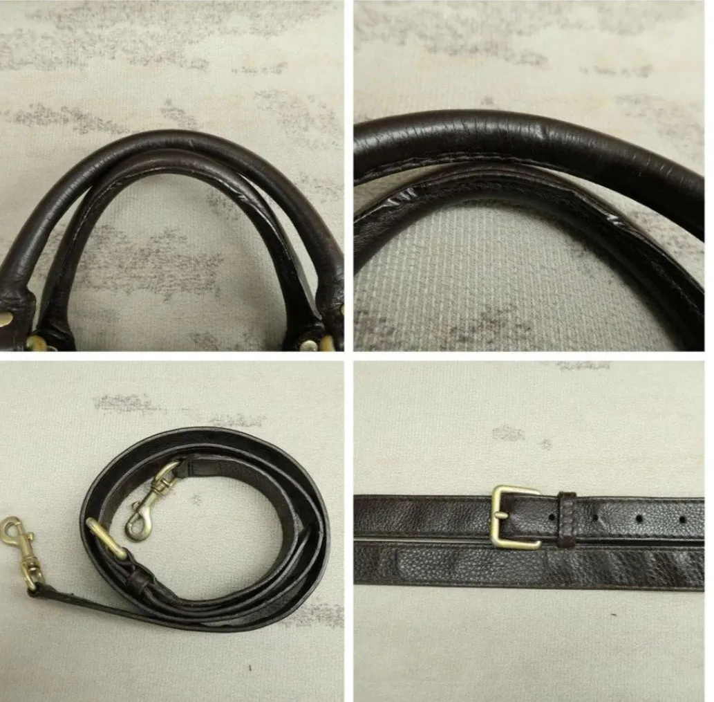 Gucci Boston Brown Leather Satchel Bag