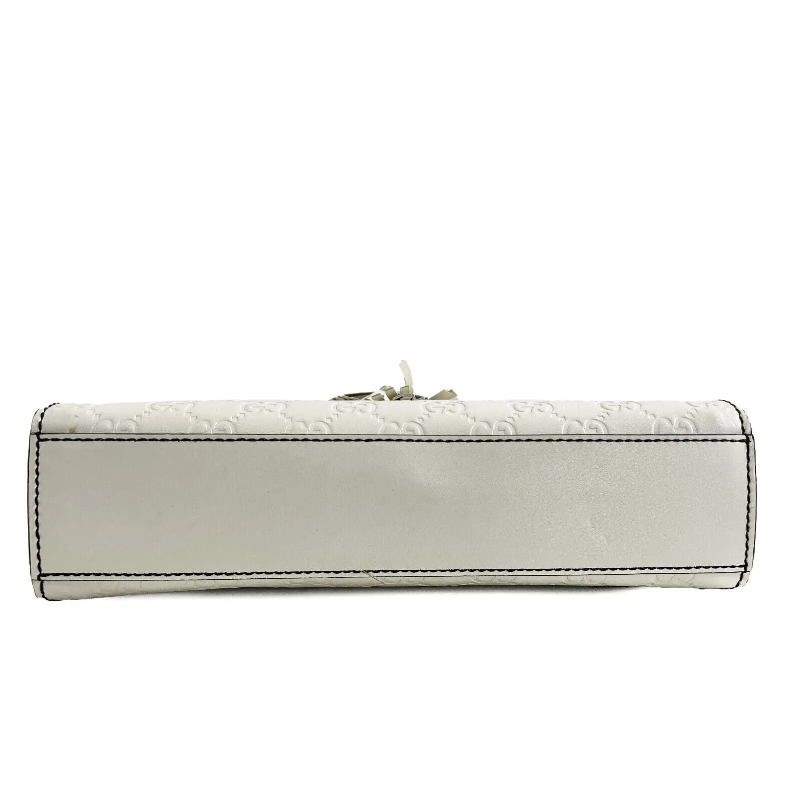 Gucci - Very Good - Emily Chain Flap Guccissima Medium - Off White - Handbag
