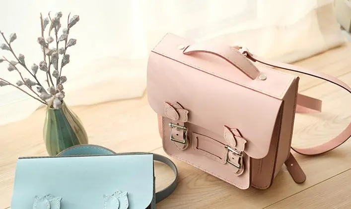 Handmade Leather Cute Backpack Bag Satchel Purse Personalized Monogrammed Gift Custom Satchel Bag Purse Backpack Bag Purse