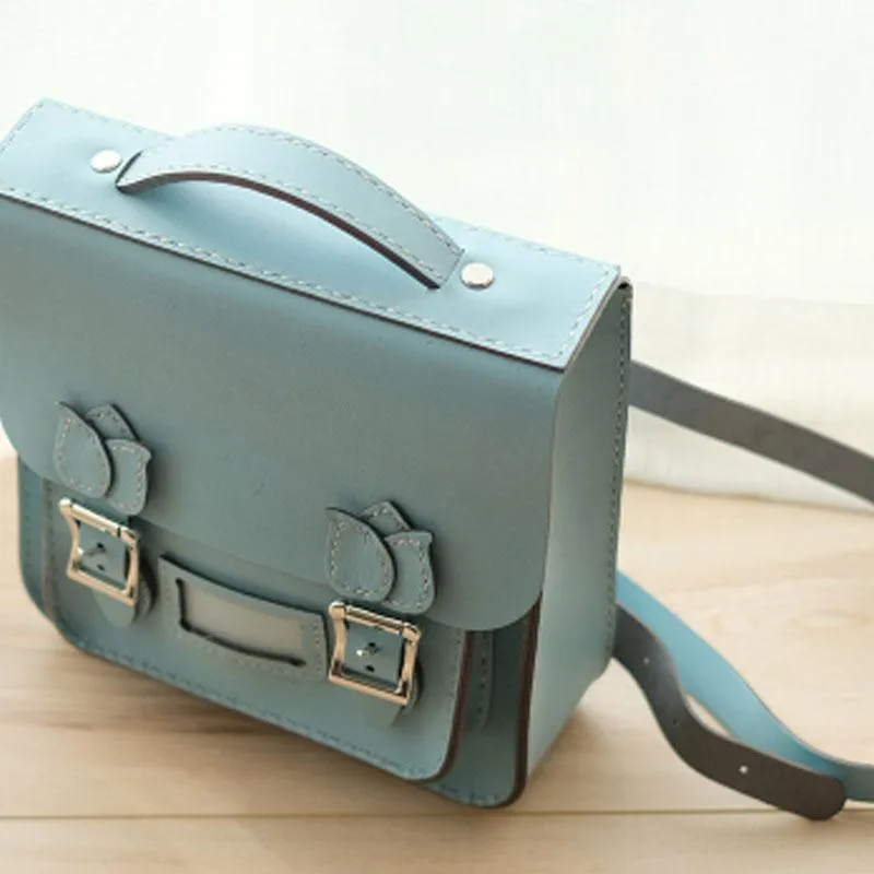 Handmade Leather Cute Backpack Bag Satchel Purse Personalized Monogrammed Gift Custom Satchel Bag Purse Backpack Bag Purse