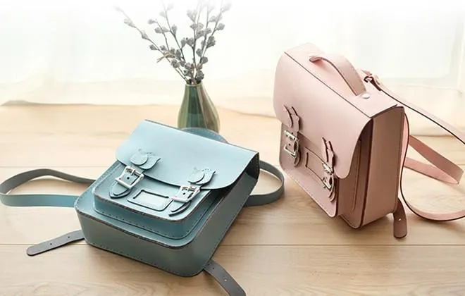 Handmade Leather Cute Backpack Bag Satchel Purse Personalized Monogrammed Gift Custom Satchel Bag Purse Backpack Bag Purse