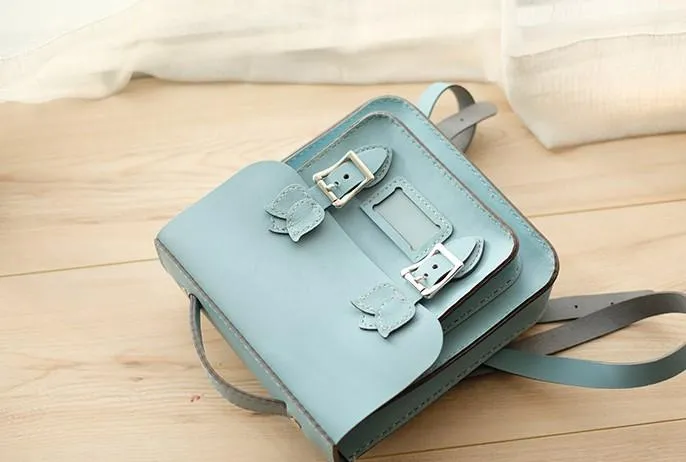 Handmade Leather Cute Backpack Bag Satchel Purse Personalized Monogrammed Gift Custom Satchel Bag Purse Backpack Bag Purse