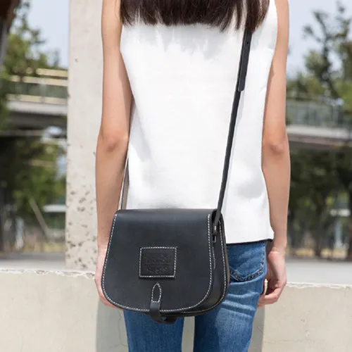 Handmade Leather Satchel Saddle Bags Purses