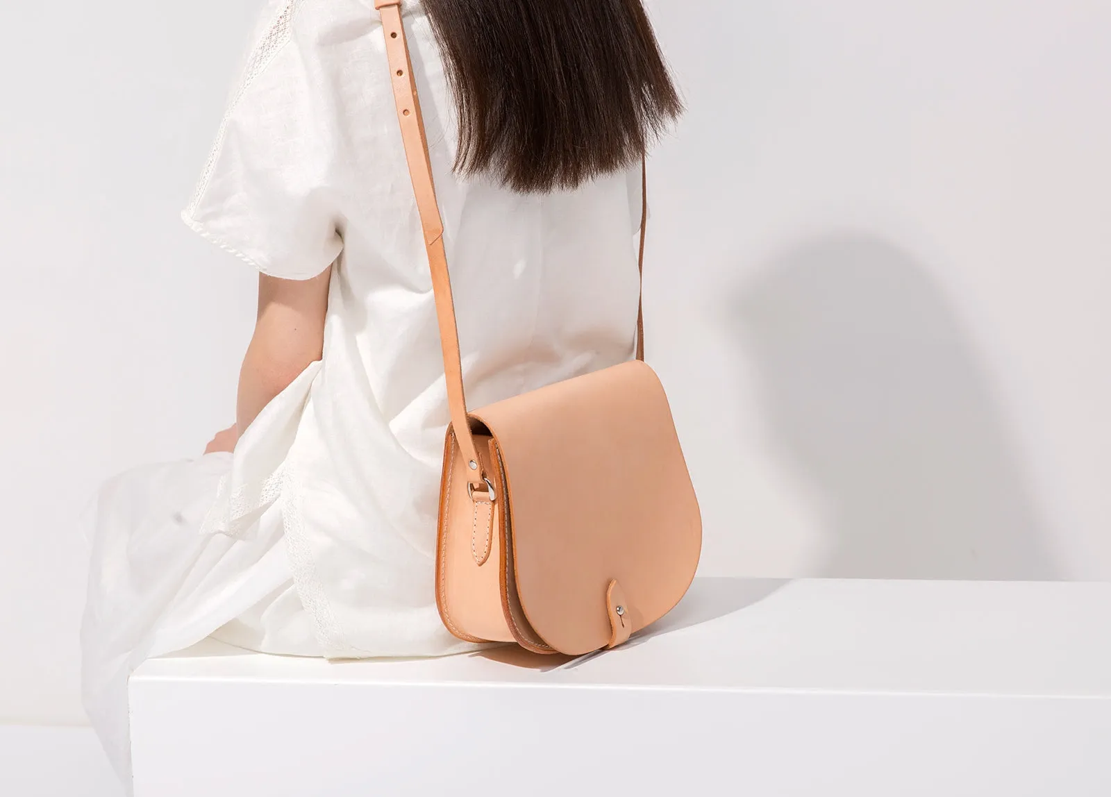 Handmade Leather Satchel Saddle Bags Purses