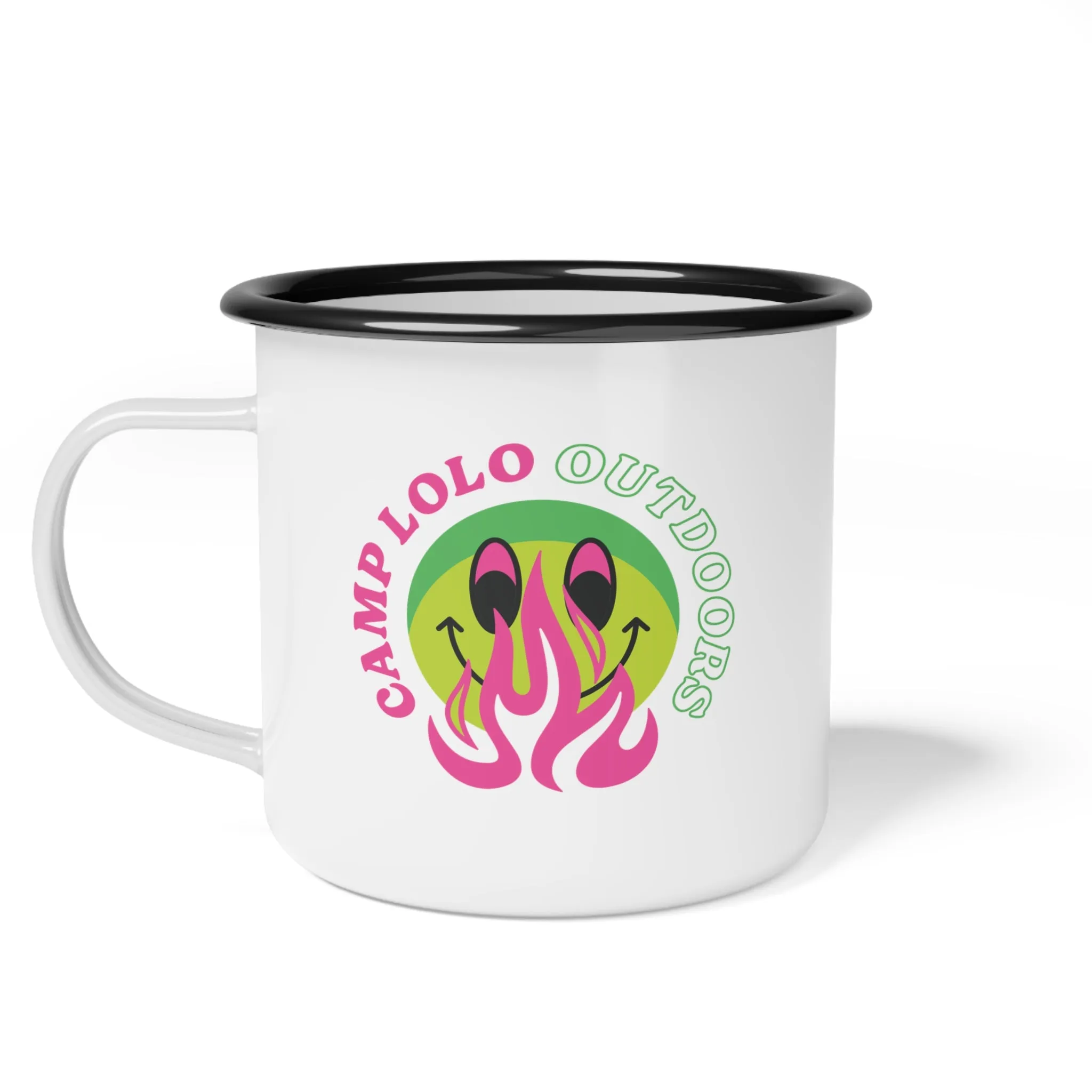 Happy Camper Enamel Camp Cup
