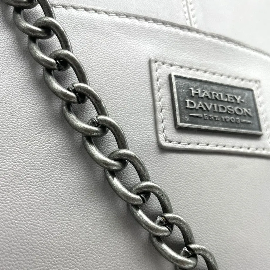 Harley-Davidson® Women's Legend Leather Satchel Purse & Chain Strap