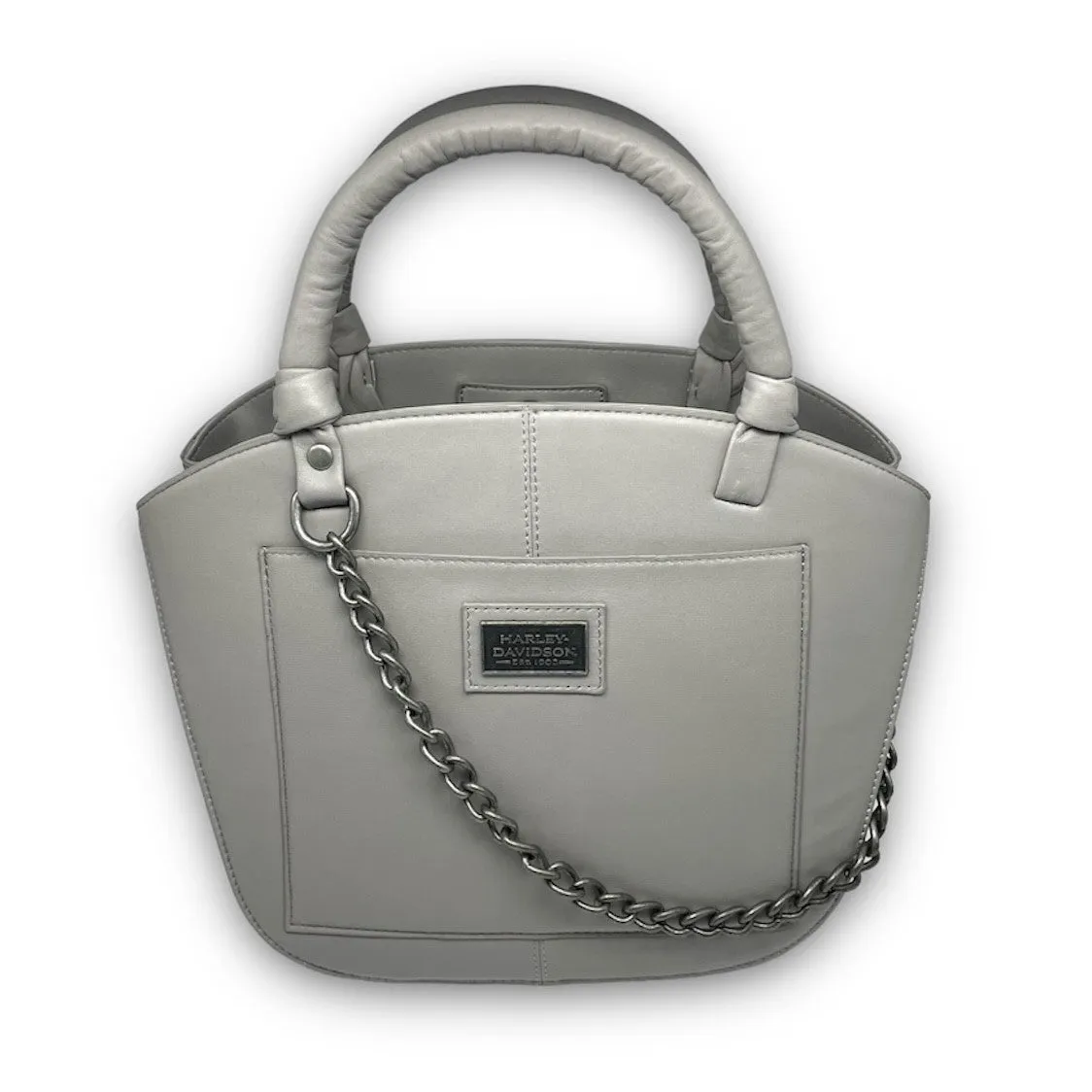 Harley-Davidson® Women's Legend Leather Satchel Purse & Chain Strap