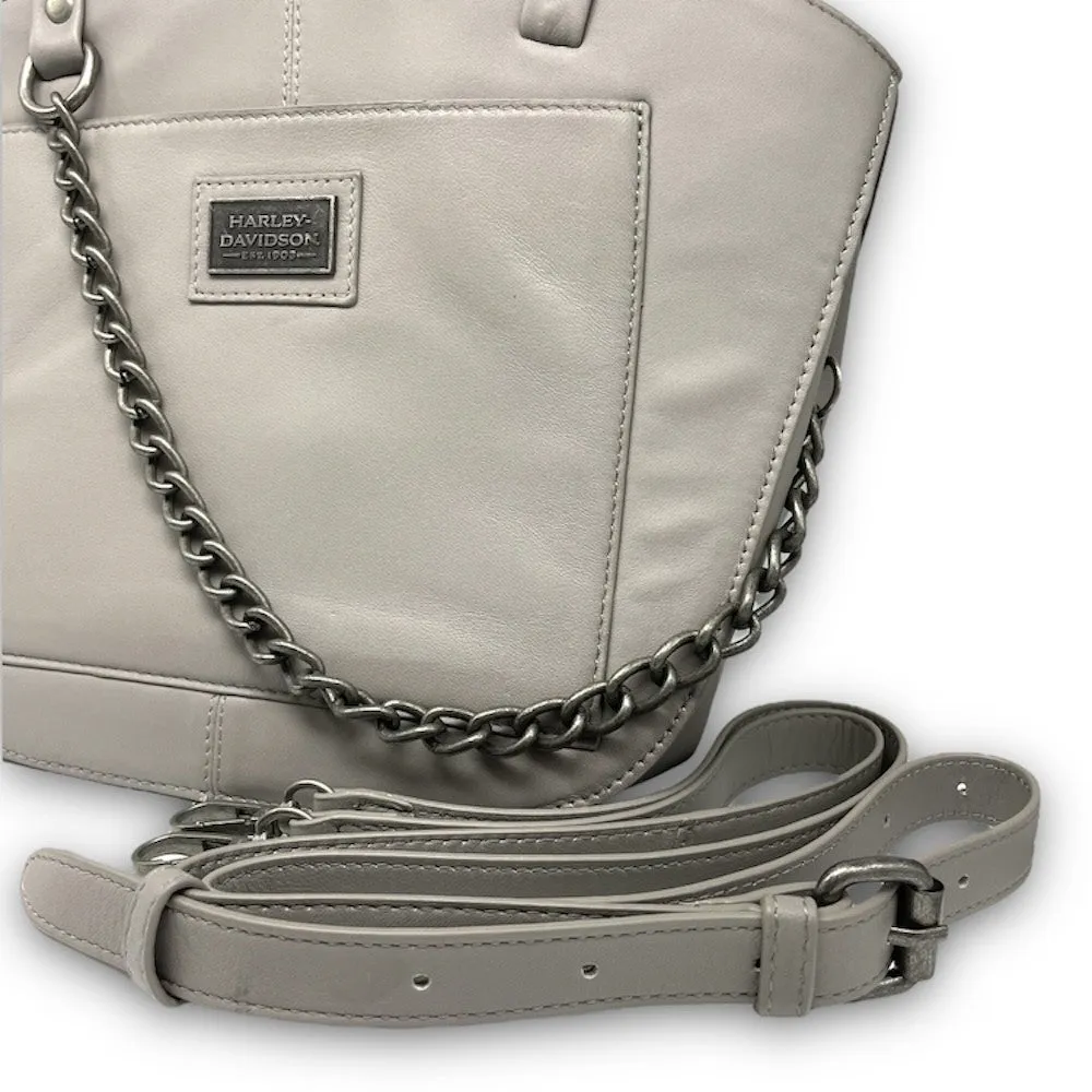 Harley-Davidson® Women's Legend Leather Satchel Purse & Chain Strap