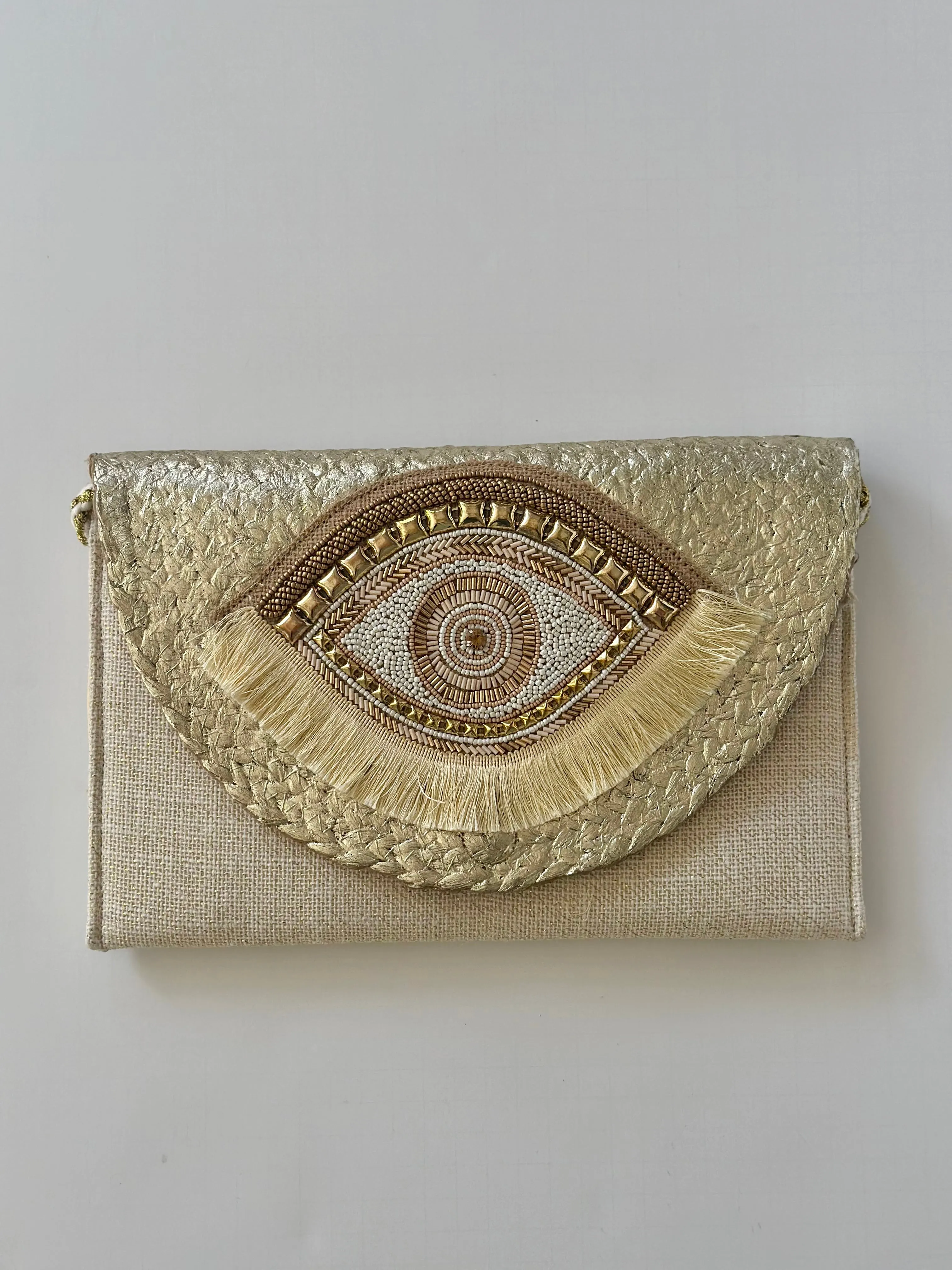 HB31 EVIL EYE CLUTCH BAG