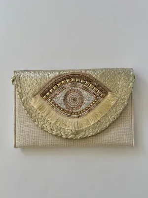 HB31 EVIL EYE CLUTCH BAG