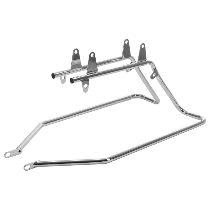 Hogworkz Unpainted Harley® Softail Stretched Saddlebag Conversion Kit w/ Chrome Hardware for '18-'22