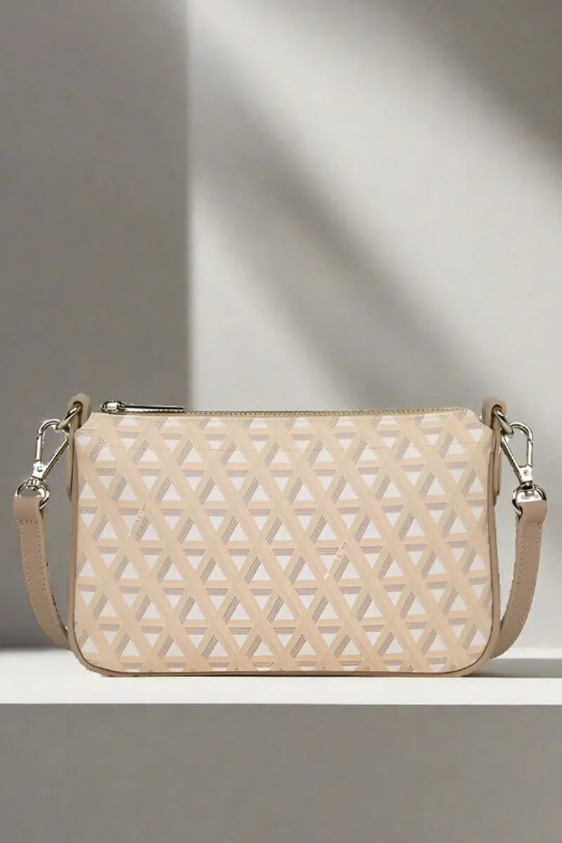 Ikon Beige Small Clutch Bag
