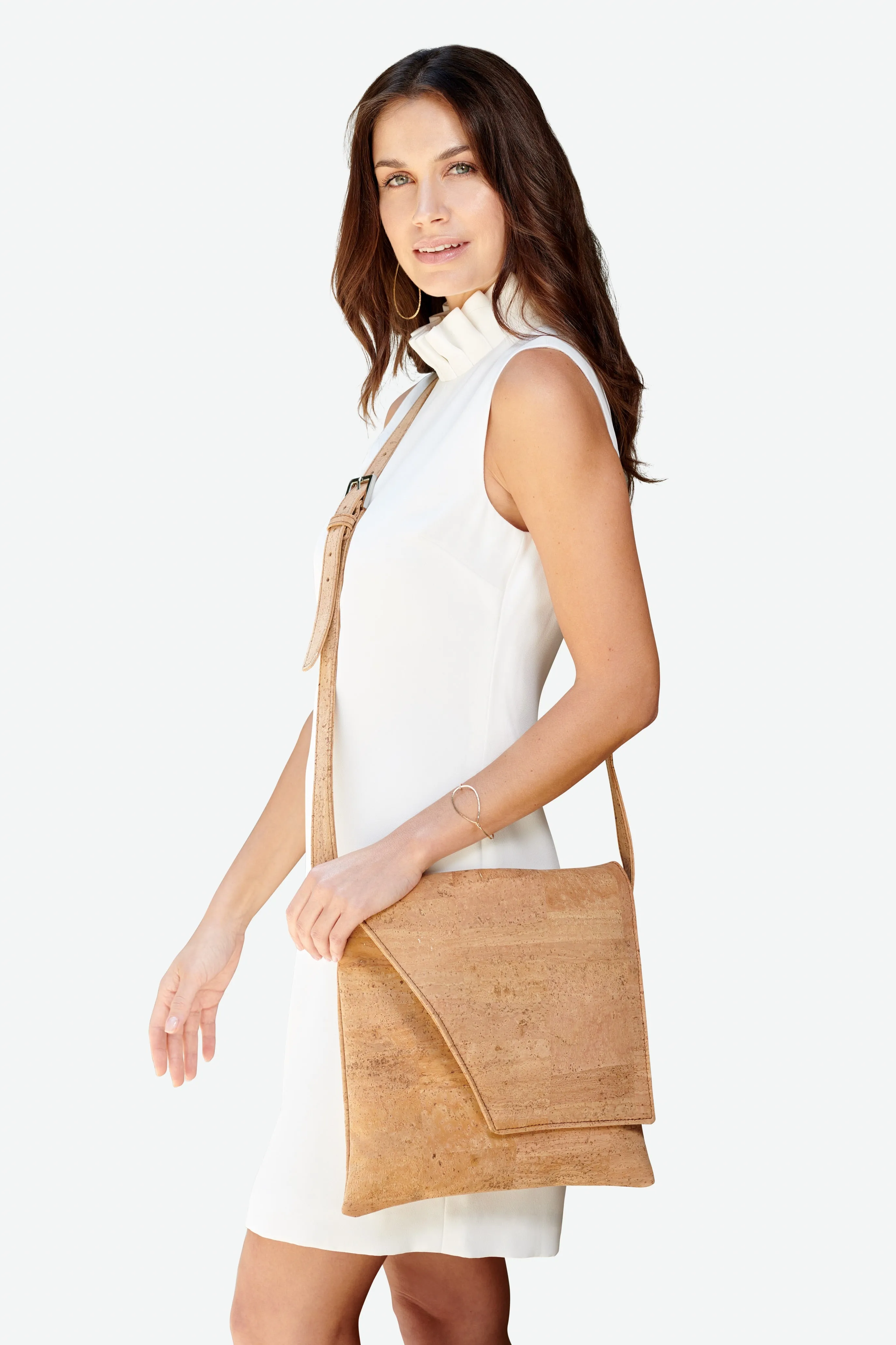 Inizio Cork Satchel - Midnight Blue