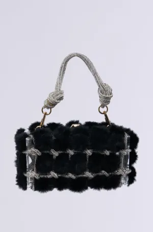 IT GIRL FAUX FUR CLUTCH