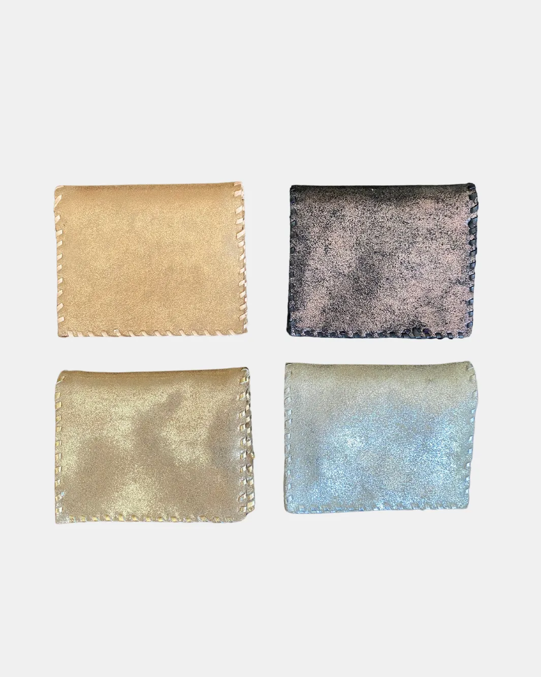 JANE FOLDING CARD HOLDER IN ROSE GOLD