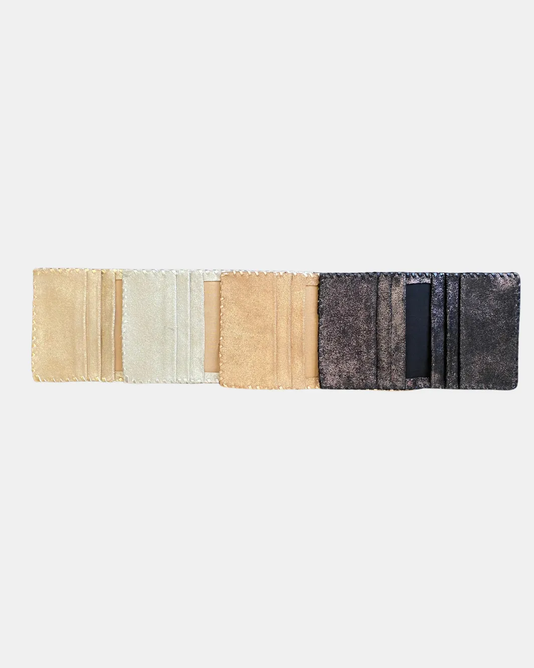 JANE FOLDING CARD HOLDER IN ROSE GOLD