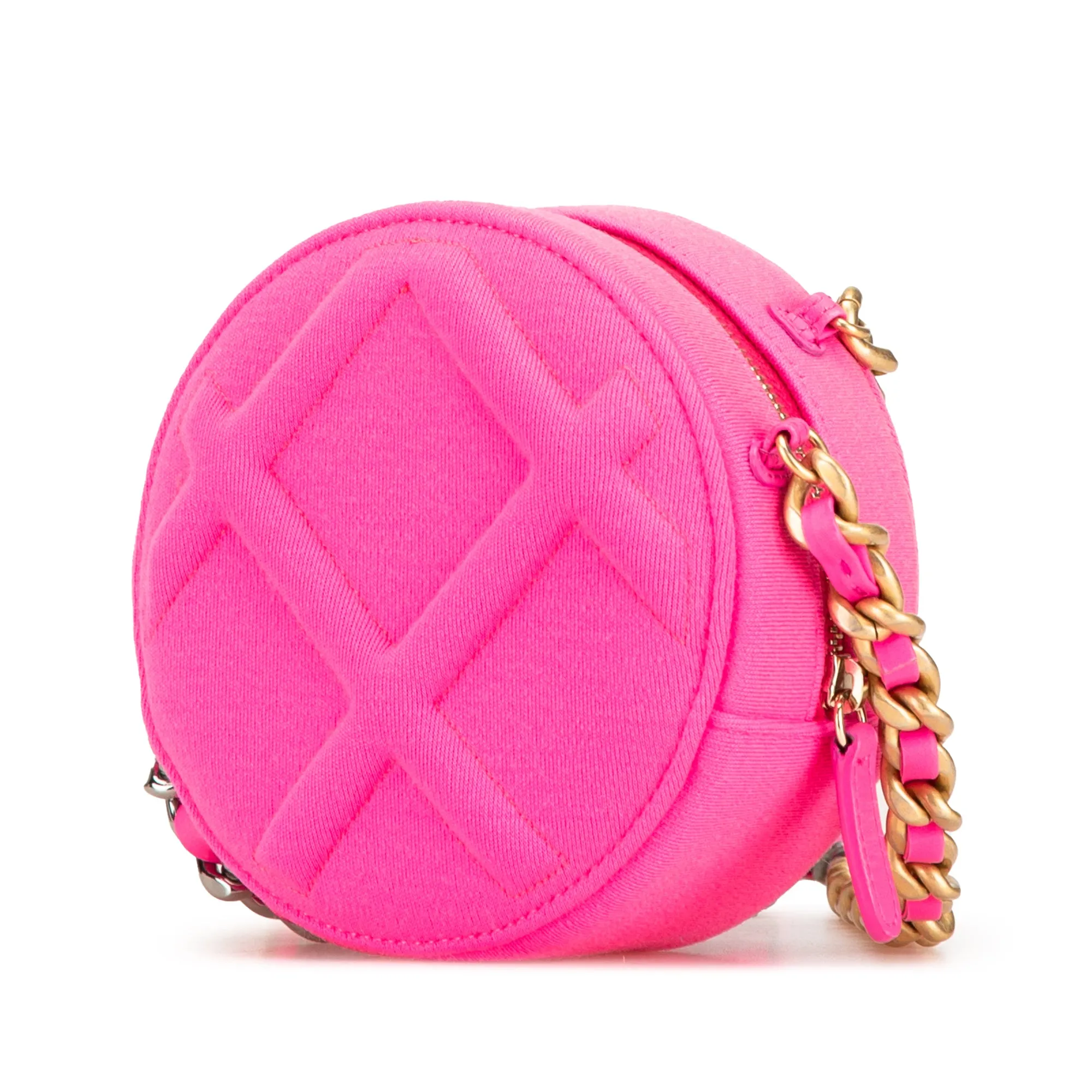 Jersey 19 Round Clutch on Chain